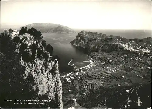 Capri mit Castello Barbarossa Kat. Italien