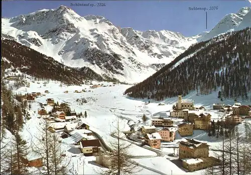 Sulden Ortler im Winter / Stilfs /Trentino-Suedtirol