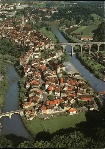 Fribourg FR mit Altstadt Kat. Fribourg FR