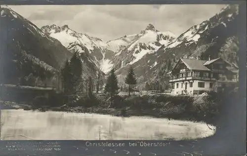 Christelsee mit Alpenpanorama Kat. Oberstdorf