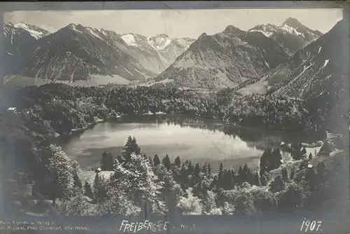 Freibergsee mit Alpenpanorama Kat. Oberstdorf