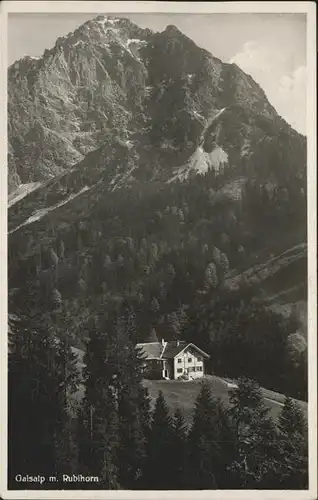 Gaisalp Alpenhaus mit Rubihorn Kat. Oberstdorf