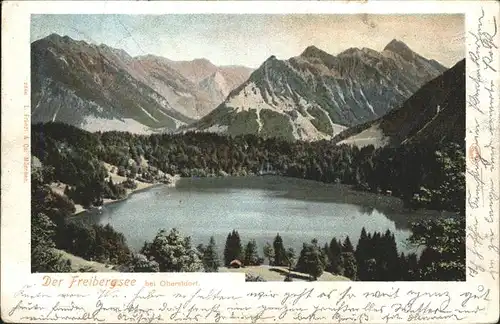 Freibergsee mit Alpenpanorama Kat. Oberstdorf