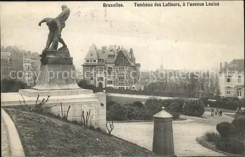 Bruxelles Bruessel Tombeau des Lutteurs avenue Louise Kat. 