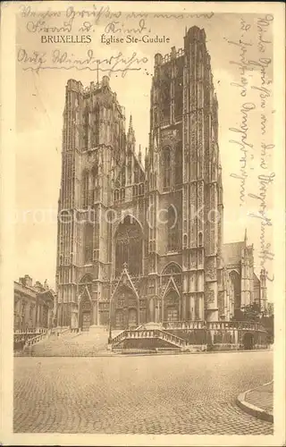 Bruxelles Bruessel Eglise Ste Gudule Kat. 