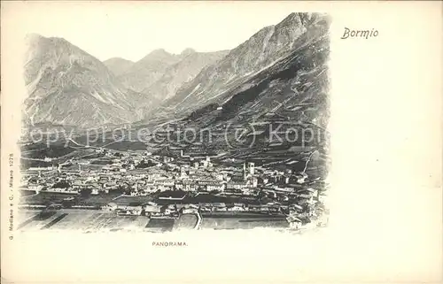 Bormio Panorama Kat. Italien