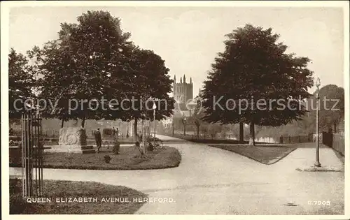 Hereford Queen Elizabeth Avenue Kat. Herefordshire County of