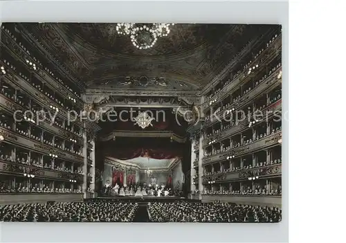 Milano Teatro alla Scala Rappresentazione della "Traviata" Opera Kat. Italien