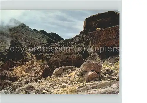 Guadeloupe Soufre et fumerolles volcaniques Vulkan Kat. Guadeloupe