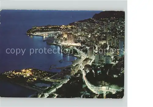 Monaco Vue generale de la Principaute Casino d Ete Rocher des Grimaldi Kat. Monaco