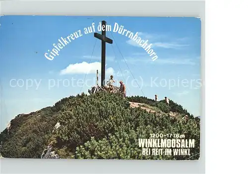 Winklmoos Winkelmoos Duernbachhorn Gipfelkreuz / Reit im Winkl /Traunstein LKR
