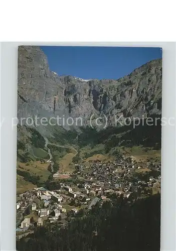 Leukerbad Gesamtansicht Gemmipass Kat. Loeche les Bains