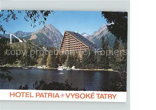 Strbske Pleso Interhotel Patria Hohe Tatra Kat. Tschirmer See Vysoke Tatry