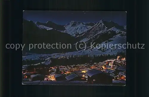 Adelboden bei Nacht Kat. Adelboden