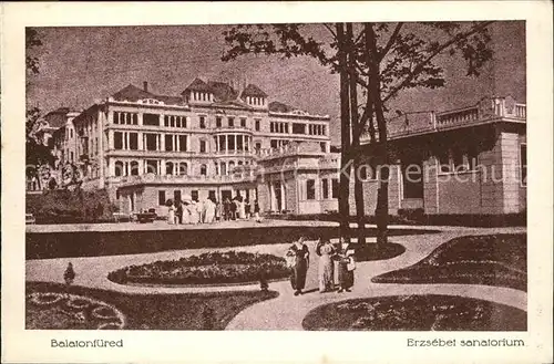 Balatonfuered Erzsebet sanatorium Kat. Ungarn