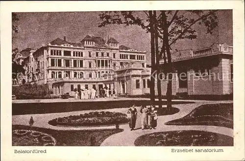 Balatonfuered Erzsebet sanatorium Kat. Ungarn