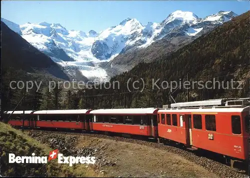 Berninabahn Bergbahn Express Schweiz Kat. Eisenbahn