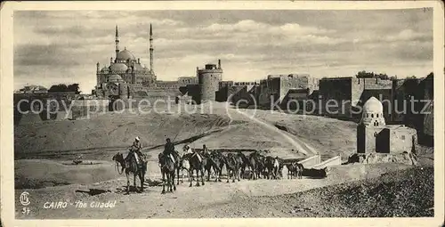 Kairo The Citadel mit Karawanne Kat. Aegypten