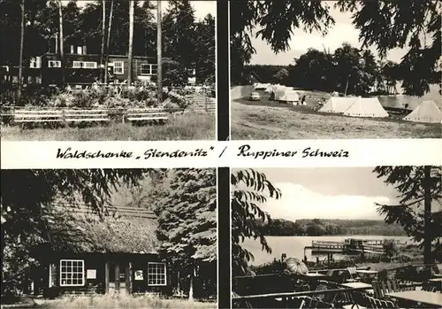 Ruppin Brandenburg Waldschenke "Stendenitz" Kat. Neuruppin