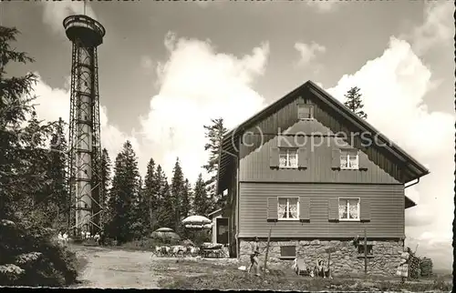 Neustadt Donaueschingen Turm und Rasthaus auf Hochfirst Kat. Donaueschingen