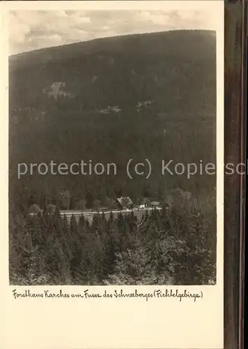 Fichtelgebirge Forsthaus Karchers Schneeberg Kat. 