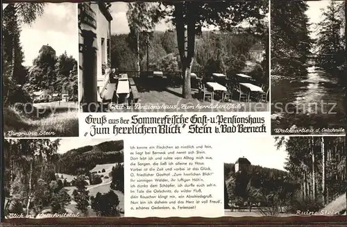 Bad Berneck Ruine Stein Oelschnitztal Burgruine Steinen Kat. Bad Berneck Fichtelgebirge