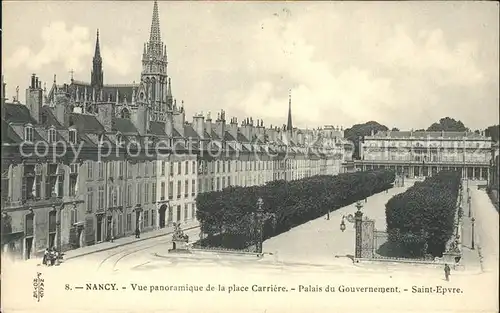 Nancy Lothringen Vue panoramique de la place Carriere Palais du Gouvernement Saint Epvre / Nancy /Arrond. de Nancy