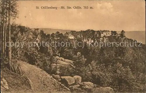 St Odilienberg Mont Ste Odile Panorama Kat. Rhinau