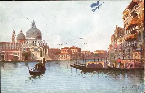 Venezia Venedig Gondoliere e San Marco Kat. 