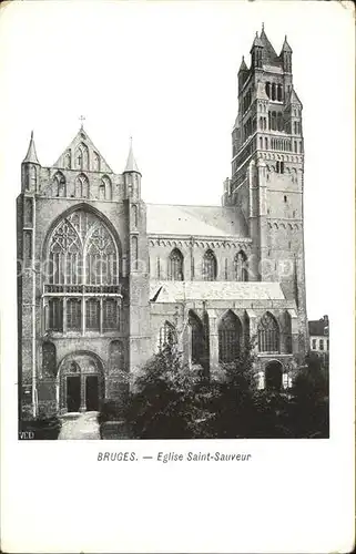 Bruges Flandre Eglise Saint Sauveur Kat. 