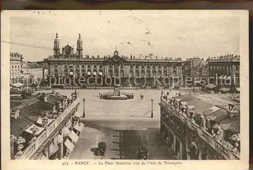 Nancy Lothringen La Place Stanislas vue de l'Arc de Triomphe / Nancy /Arrond. de Nancy