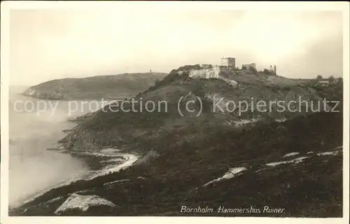 Bornholm Hammershus Ruiner Kat. Daenemark