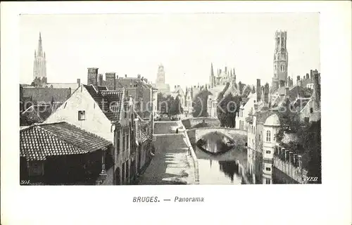 Bruges Flandre Panorama Kat. 