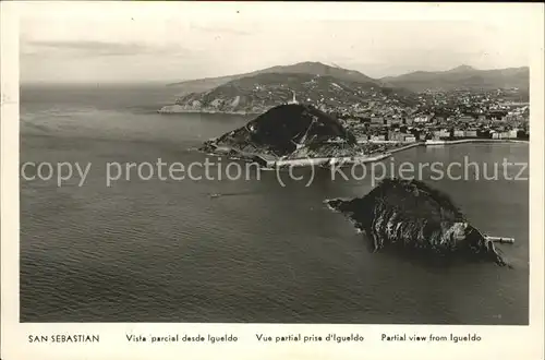 San Sebastian Guipuzcoa Vista parcial desde Igueldo / Donostia-San Sebastian /Guipuzcoa