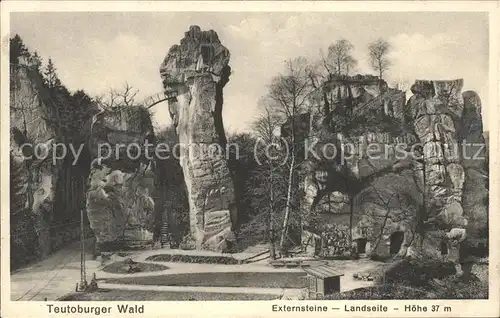 kk75377 Teutoburgerwald Externsteine Landseite Kategorie. Detmold Alte Ansichtskarten