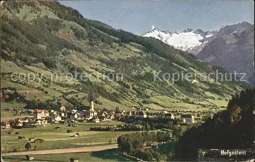 Hofgastein Ortsblick mit Alpen Kat. Oesterreich