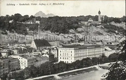 Salzburg Oesterreich Realschule elektr Aufzug auf den Moenchsberg / Salzburg /Salzburg und Umgebung