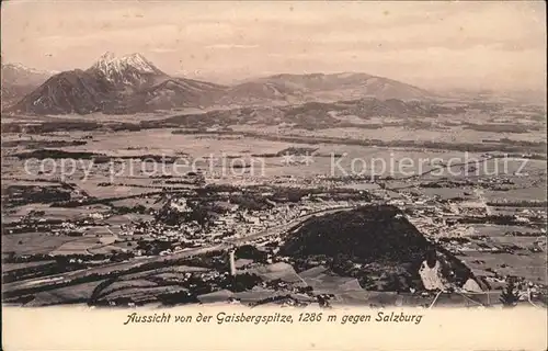 Salzburg Oesterreich Blick von der Gaisbergspitze / Salzburg /Salzburg und Umgebung