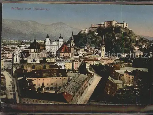 Salzburg Oesterreich Stadtblick vom Moenchsberg mit Festung Hohensalzburg / Salzburg /Salzburg und Umgebung