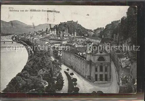 Salzburg Oesterreich von der Humboldt Terrasse / Salzburg /Salzburg und Umgebung