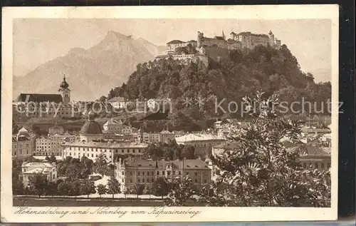 Salzburg Oesterreich Festung Hohensalzburg und Nonnberg
 / Salzburg /Salzburg und Umgebung