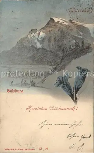 Salzburg Oesterreich Untersberg Kuenstlerkarte Kat. Salzburg