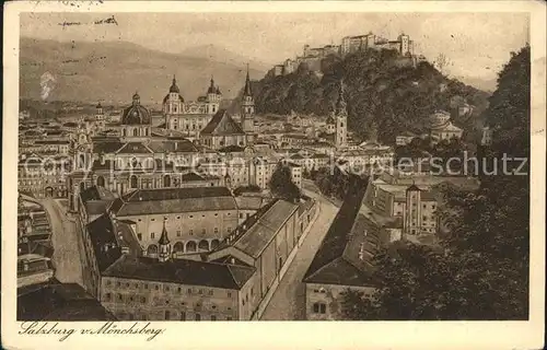 Salzburg Oesterreich Blick vom Moenchsberg / Salzburg /Salzburg und Umgebung