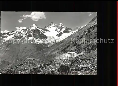 Zermatt VS Touristenhaus Fluhalp Berghaus Dent Blanche Gabelhorn Wellenkuppe Stellisee Kat. Zermatt