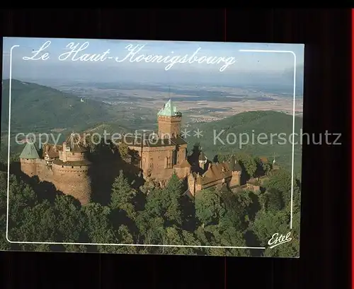 Haut Koenigsbourg Hohkoenigsburg Chateau vue aerienne Kat. Orschwiller