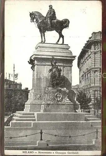 Milano Monumento a Giuseppe Garibaldi Kat. Italien