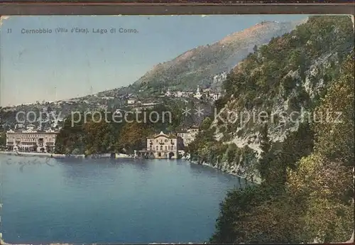 Cernobbio Lago di Como mit Villa d`Este Kat. Cernobi