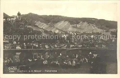 Cochem Mosel Panorama Kat. Cochem