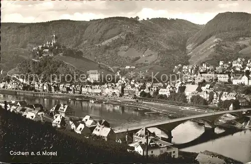 Cochem Mosel Bruecke Kat. Cochem