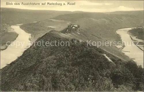 Marienburg Mosel Aussichtsturm Kat. Puenderich